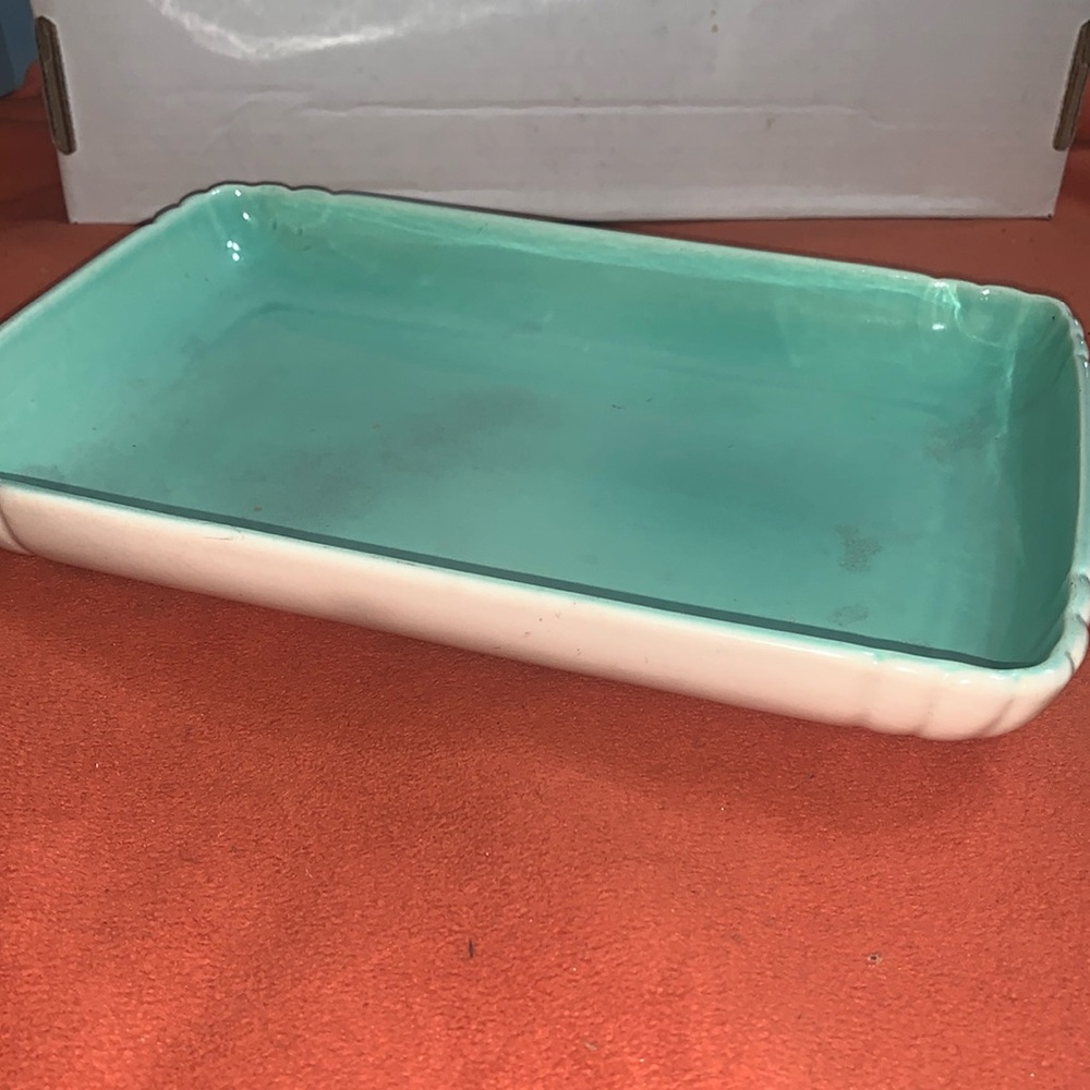 RARE!!! vintage 1940’s Red Wing 1040 scalloped edge console bowl